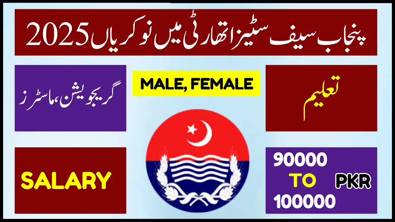 Punjab Safe Cities Authority jobs 2025